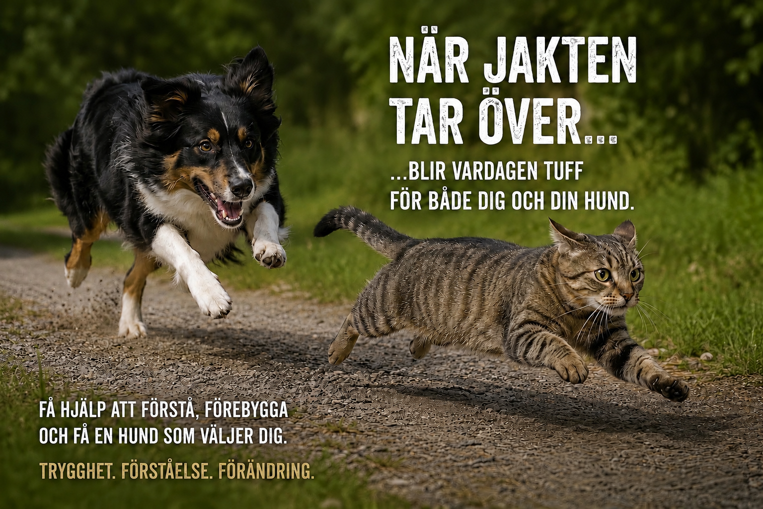 Omslagsbild för kursen đŠ Jaktkontroll â nĂ€r hunden jagar